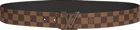 brown checkered Louis Vuitton belt